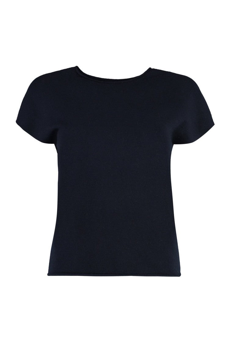 Vince Short Sleeve Wool And Cashmere Tee