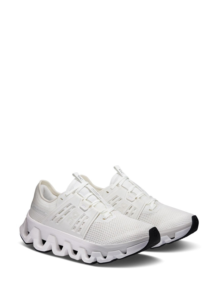 On Sculpted White Mesh Sneakers With Dynamic Outsole