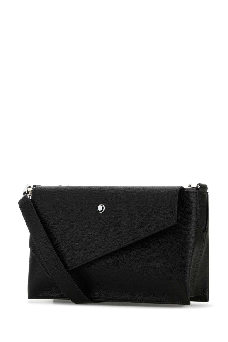 Montblanc Black Leather Crossbody Bag