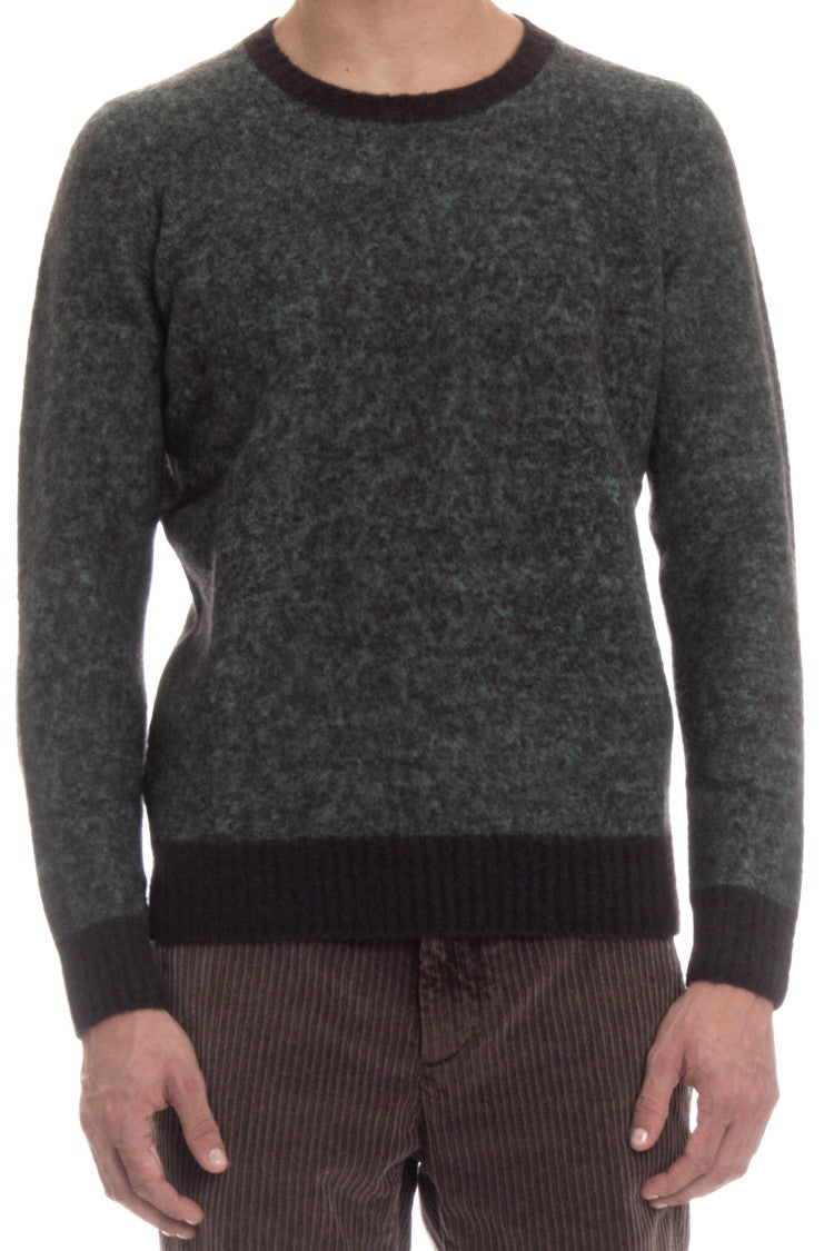 Drumohr Brushed Wool Crewneck Sweater