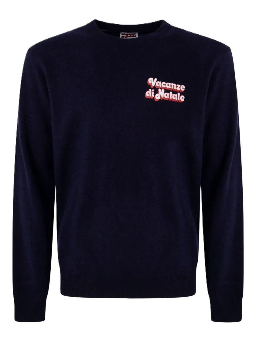 Mc2 Saint Barth Deep Navy Crew Neck Sweater