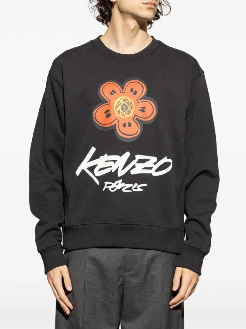 Kenzo Relaxed Fit Black Sweatshirt