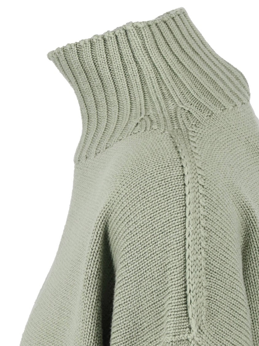 Drumohr Merino Wool Sweater With High Ribbed Turtleneck