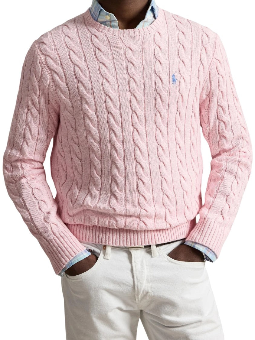 Polo Ralph Lauren Cable-Knit Embroidered Logo Sweater