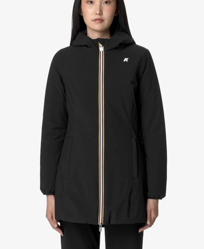 K-Way Reversible Padded Jacket With Adjustable Hood