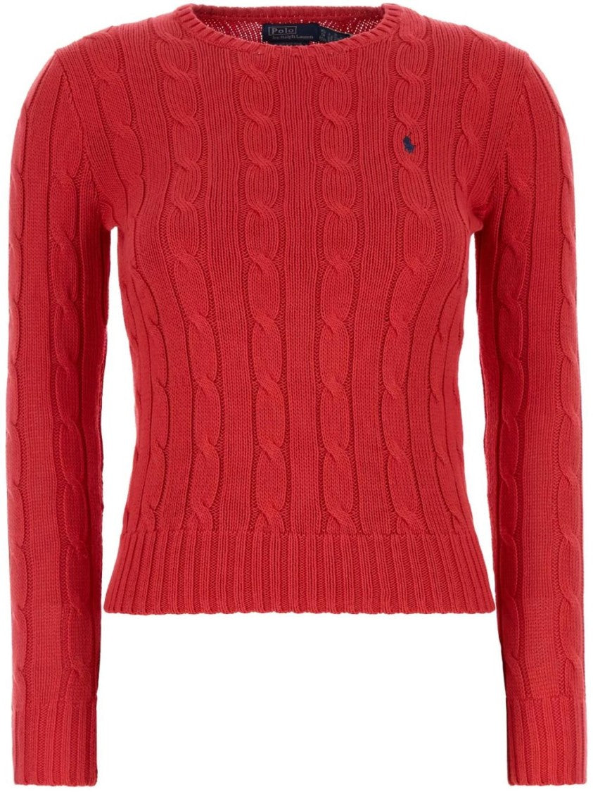 Polo Ralph Lauren Long-Sleeved Crew-Neck Sweater With Textured Cable Knit