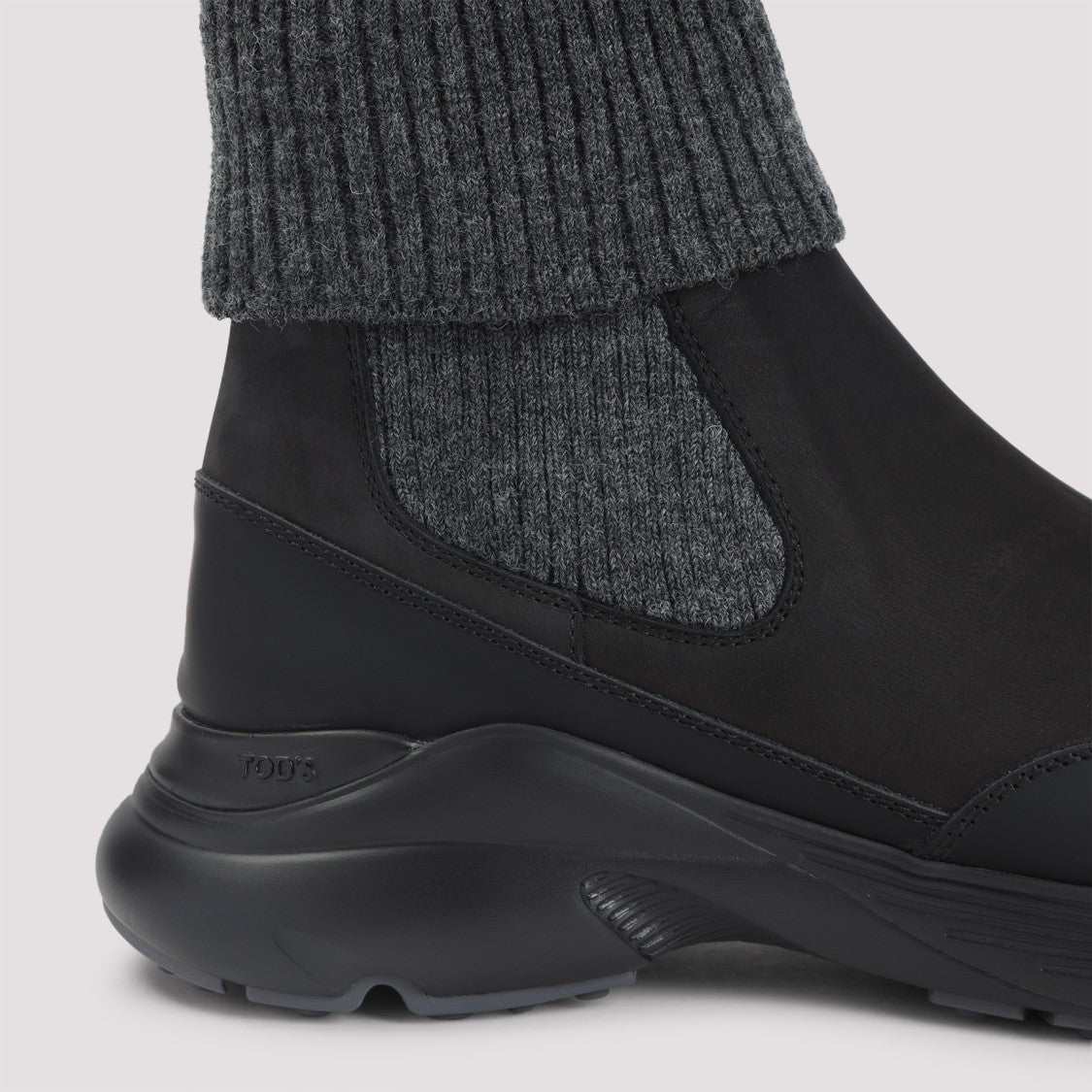 Tod's Black Suede Leather Sneakers