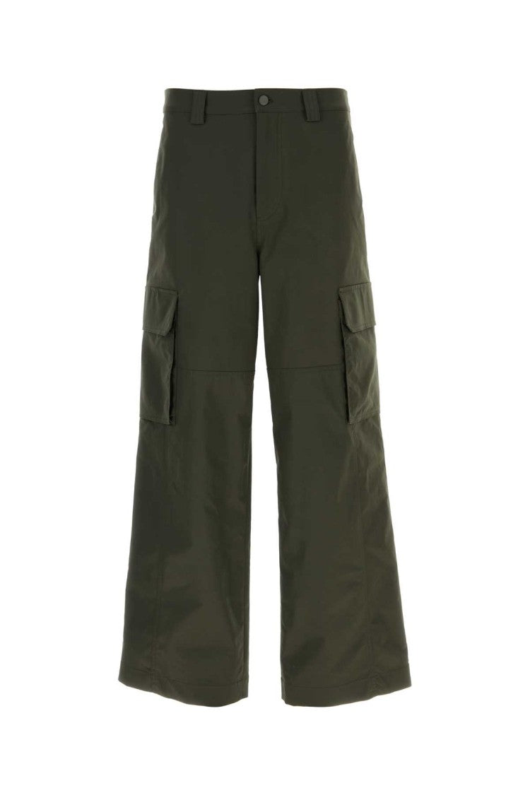 Valentino Garavani Olive Green Polyester Blend Cargo Pant