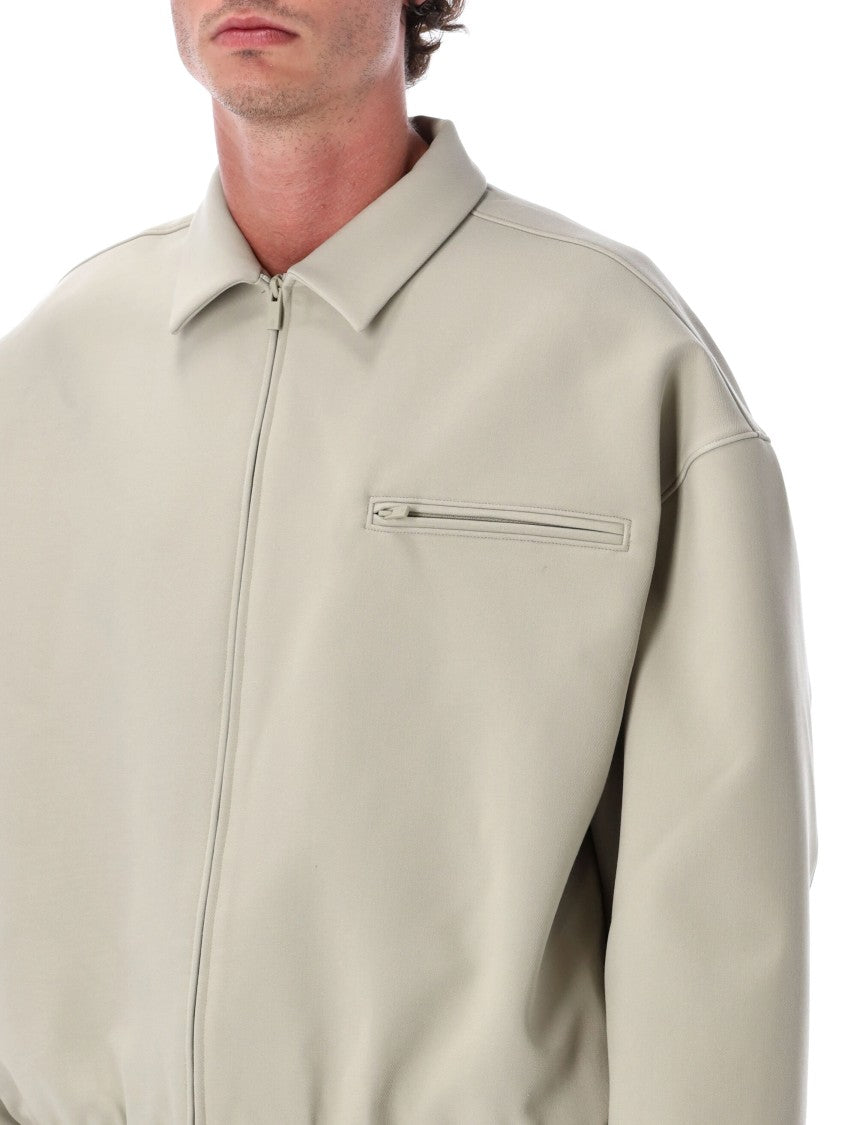 Fear Of God Bonded Canvas Zip-Up Jacket With Boxy Fit And Urban Aesthetic