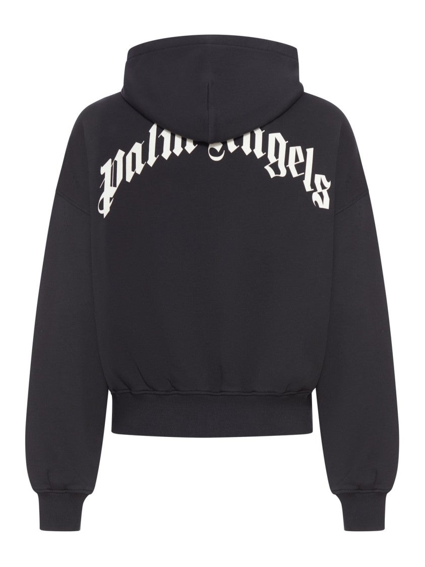 Palm Angels Logo Hoodie – Black
