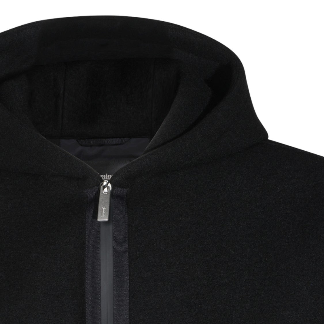 Laminar Streamlined Black Hooded Seam Detail Jacket