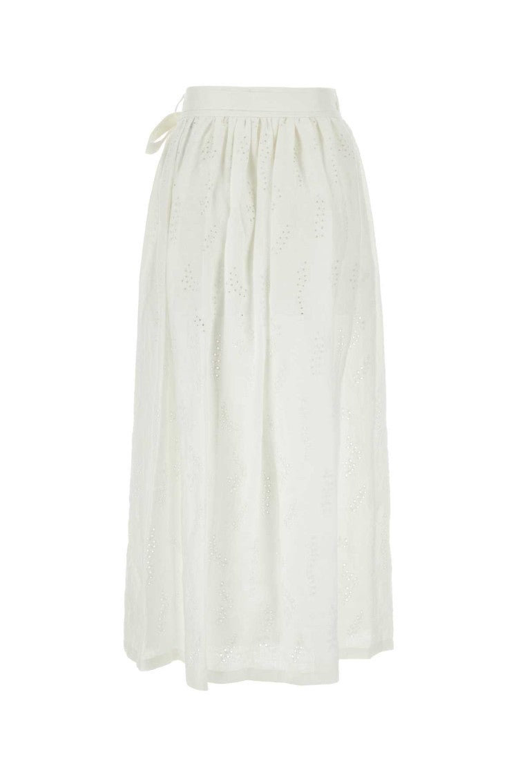 Chloé White Linen Paloma Chloã© X Eres Skirt