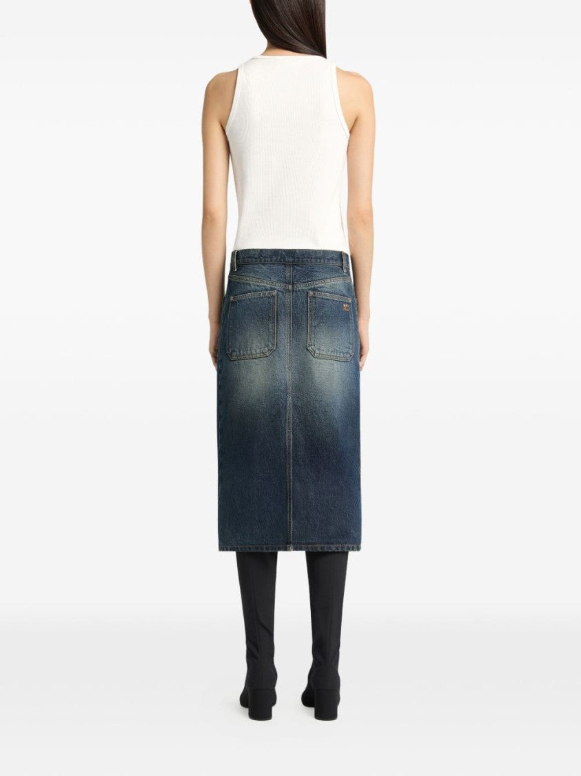 Courrèges Scoop Neck Ribbed Tank Top