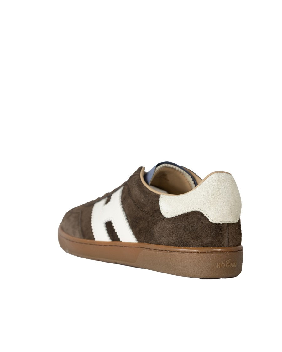 Hogan Brown Cool Suede Leather Sneakers