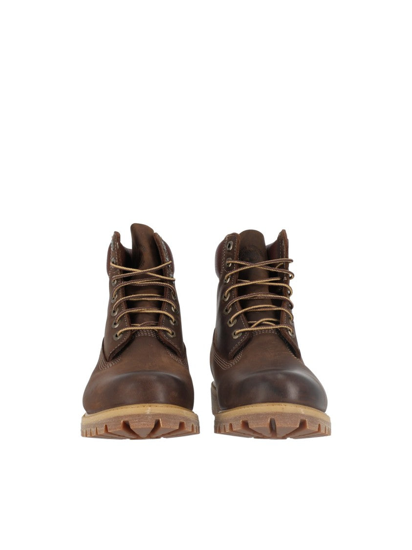 Timberland Brown Premium 6-Inch Waterproof Lace-Up Boots
