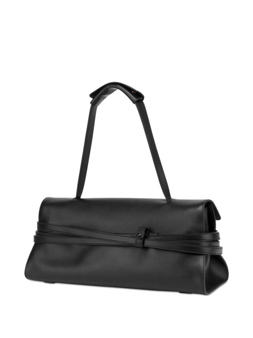 Moschino Smooth Silk And Nylon Black Bag