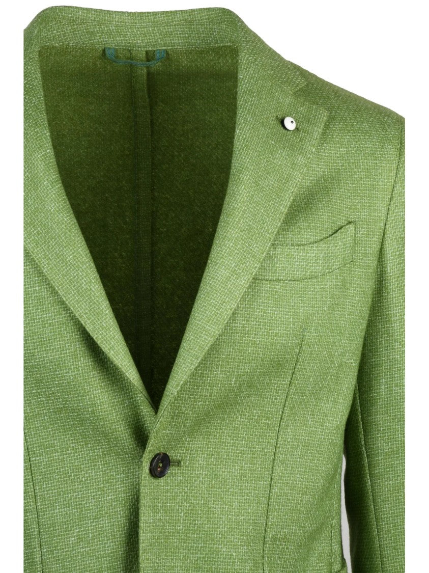 L.B.M. 1911 Rounded Unlined Jacket With Notch Lapel And Buttoned Cuffs