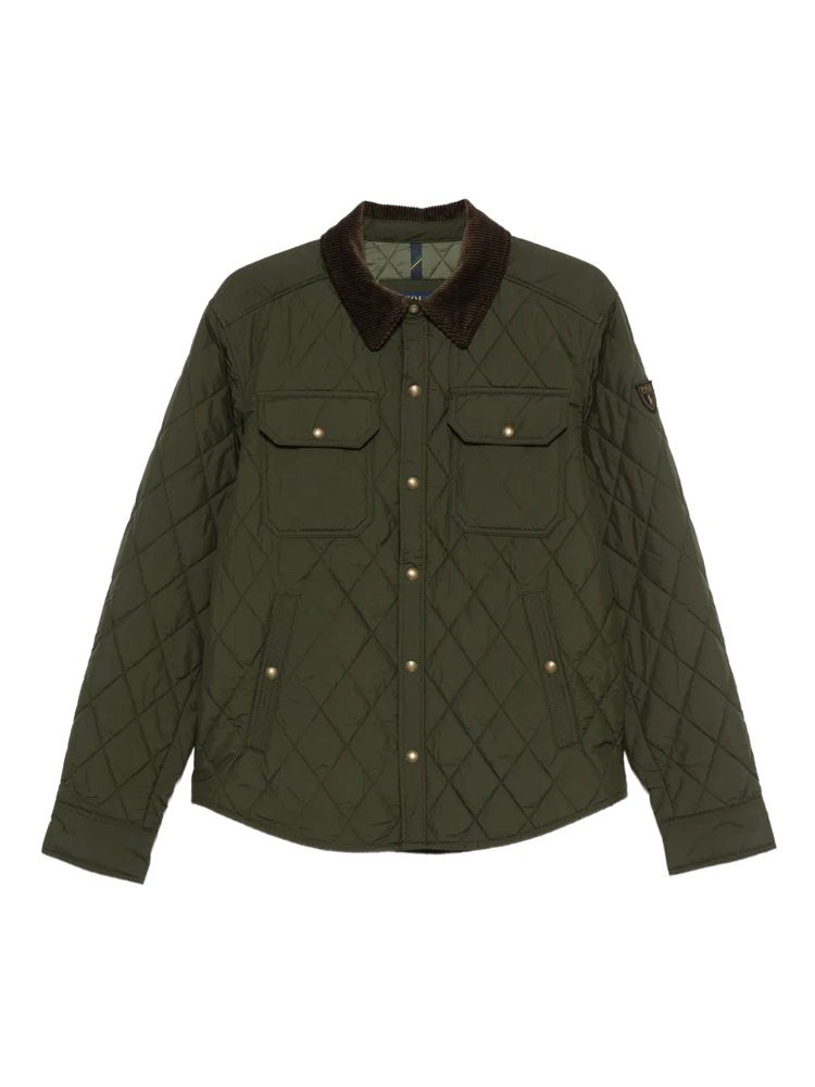 Polo Ralph Lauren Quilted Insulated Shirt Jacket With Contrast Collar