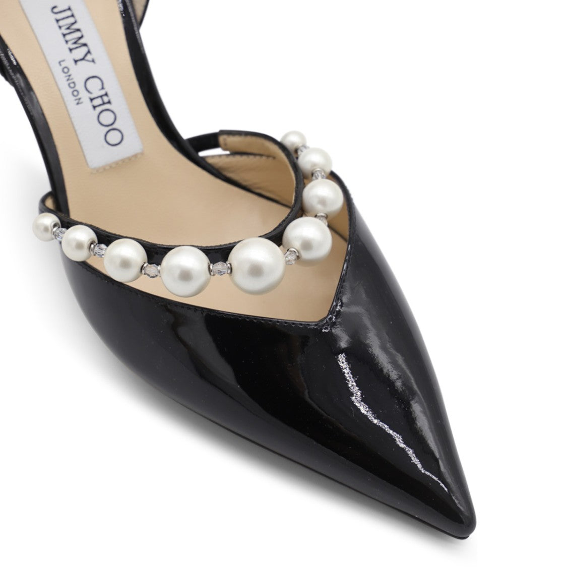 Jimmy Choo Black Leather Aurelie Pumps
