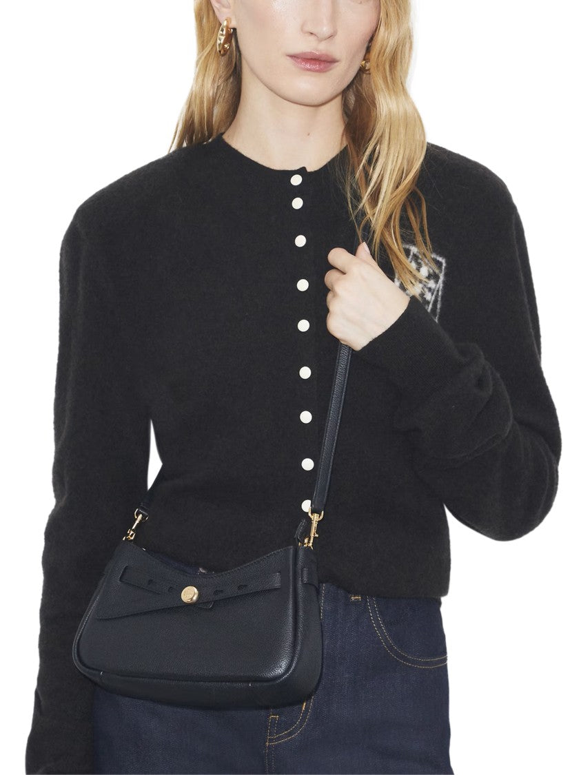 Tory Burch Textured Leather Crossbody Bag With Zip Closure