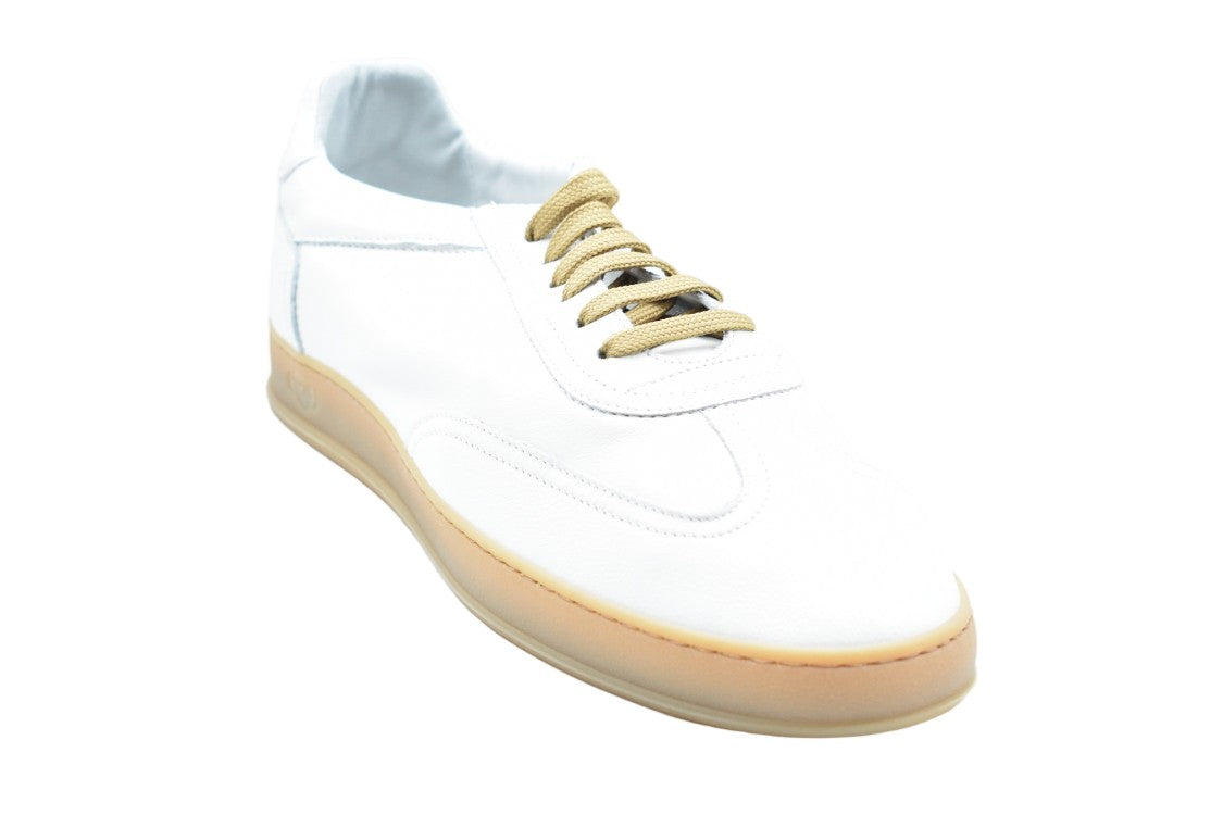Soldini Blue Suede Round Toe Laced Sneakers