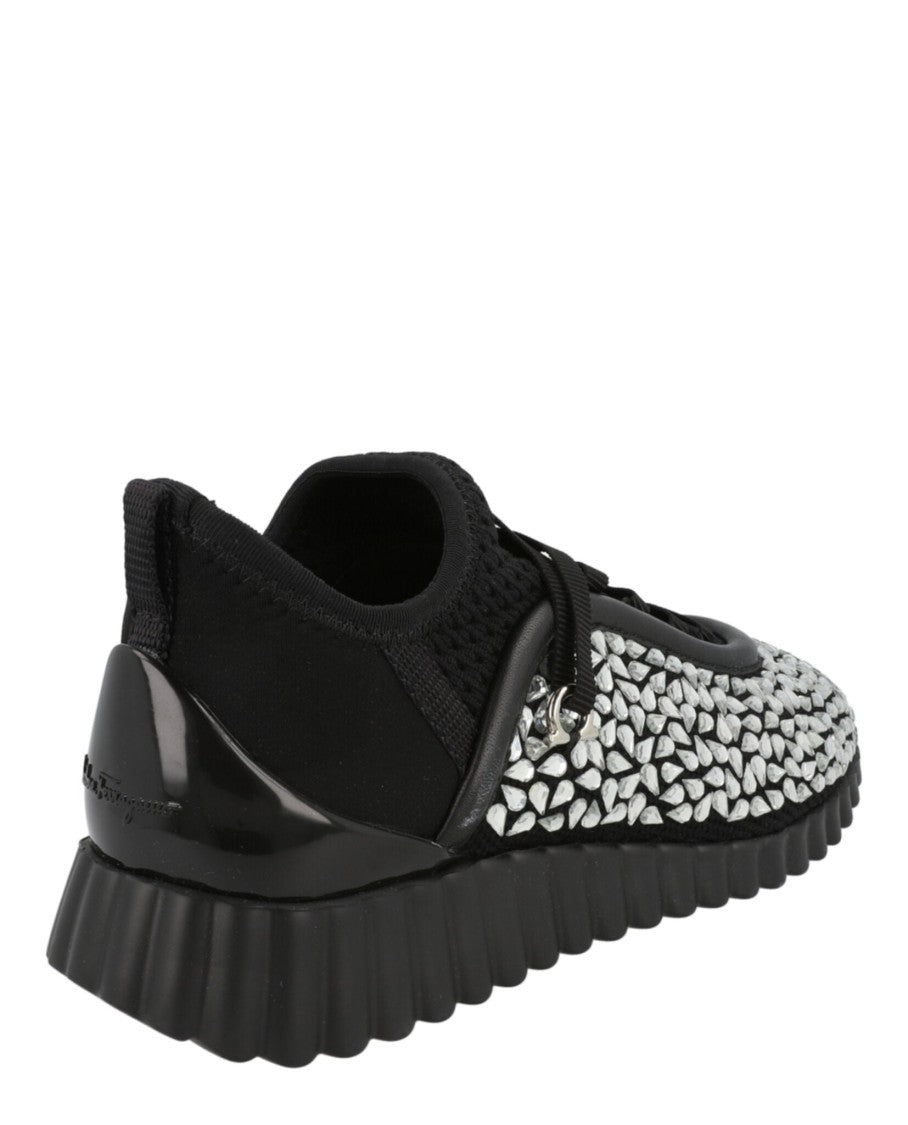Ferragamo Crystal-Embellished Sneakers