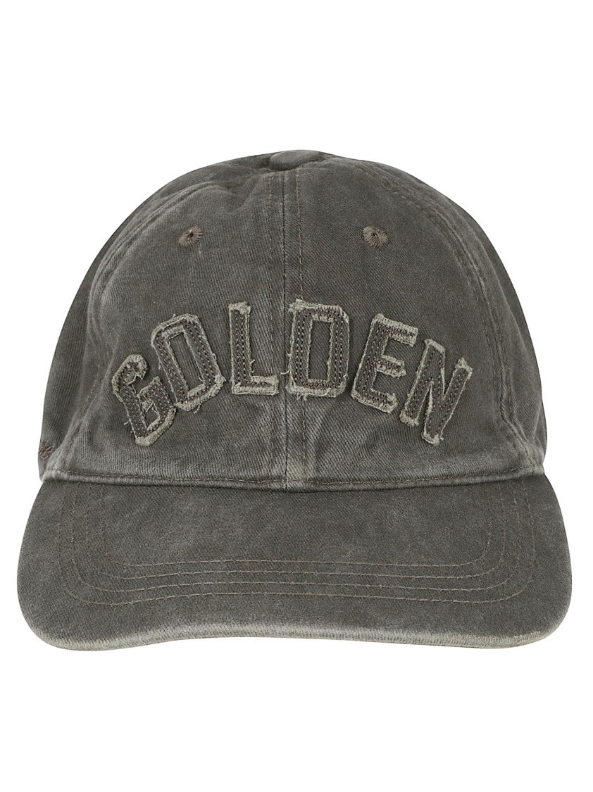 Golden Goose Grey Cotton Journey Baseball Hat