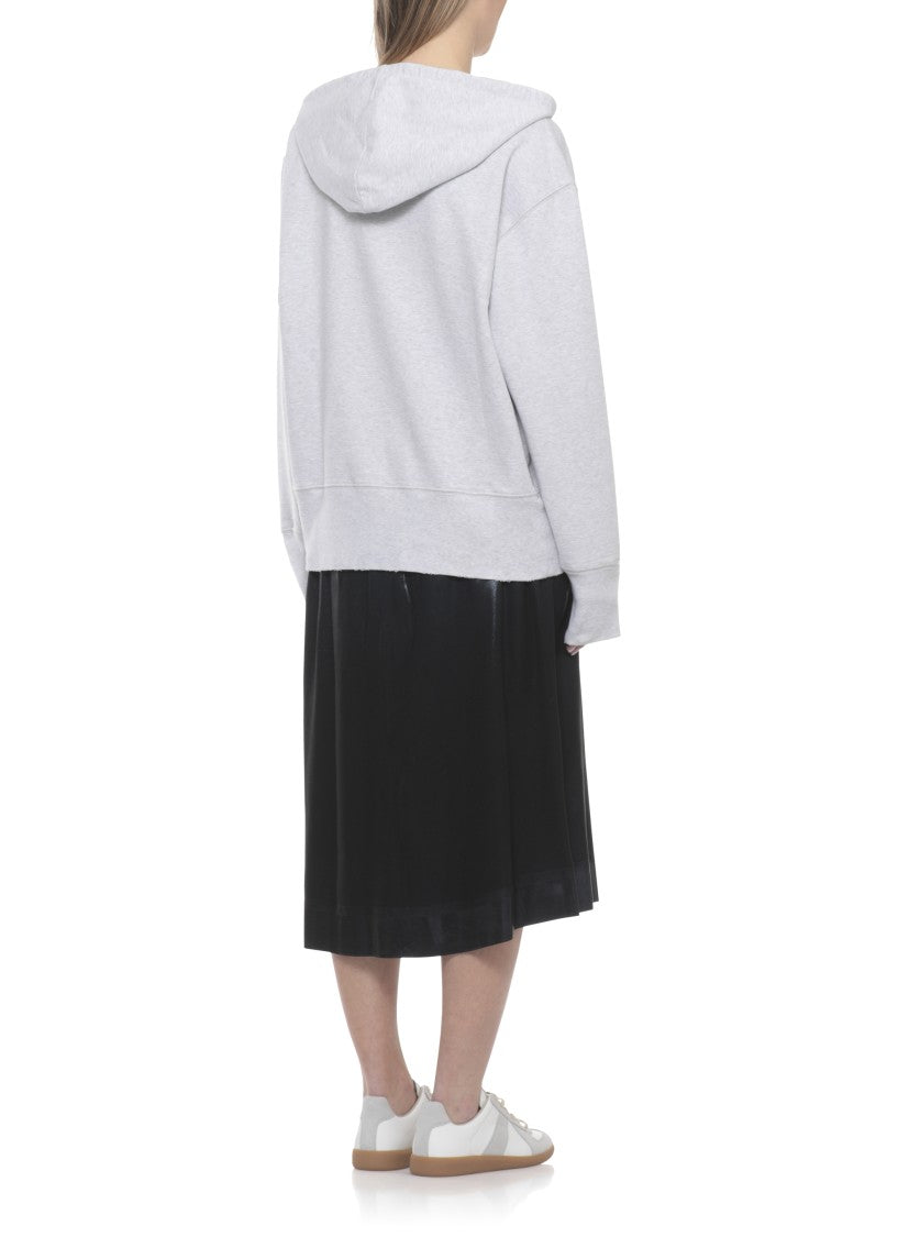 Maison Margiela Grey Cotton Kangaroo Hoodie