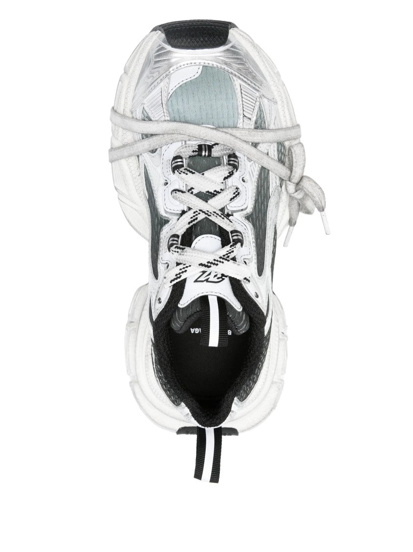 Balenciaga 3Xl Gradient Silver Chunky Sneakers