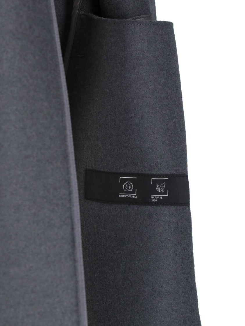 Laminar Zip-Front Grey Virgin Wool Laminar Jacket