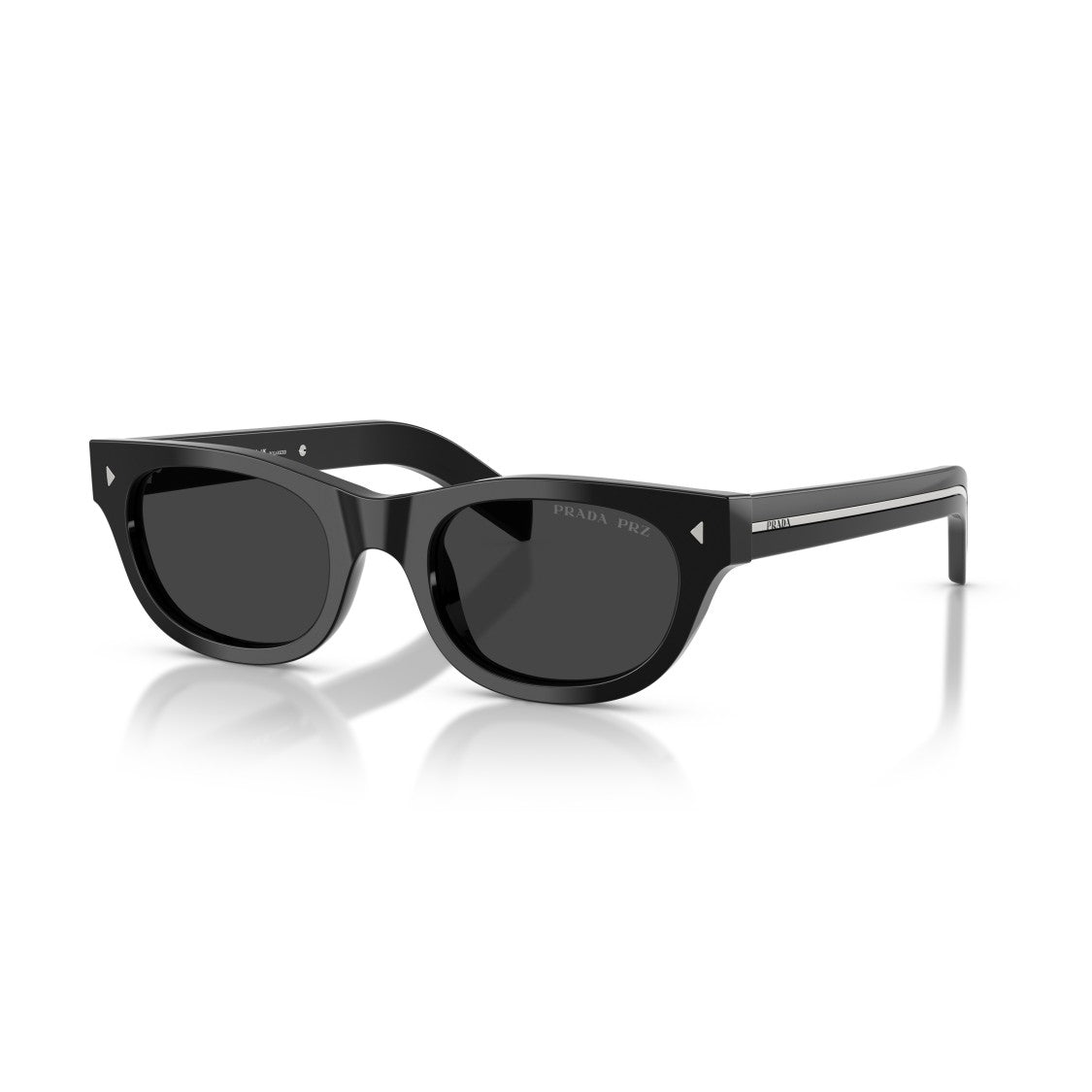 Prada 0Pr C09s Rectangular Black Acetate Sunglasses