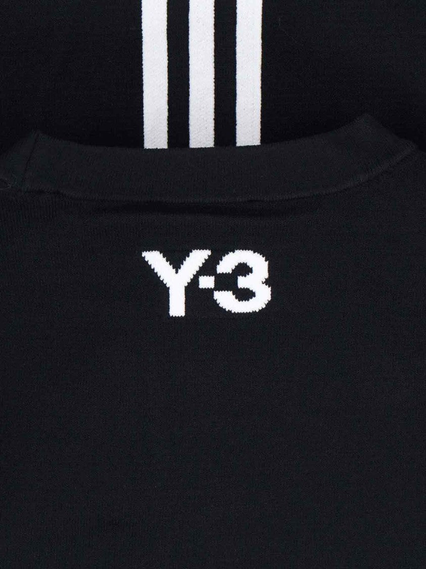Y-3 Contrasting Striped Long-Sleeve Top With Drawstring Hem