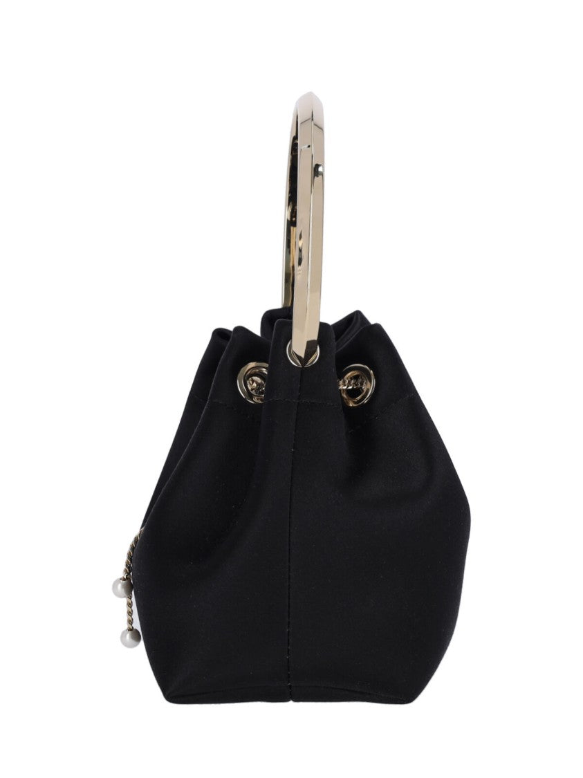 Jimmy Choo Bon Bon Mini Bucket Bag – Black