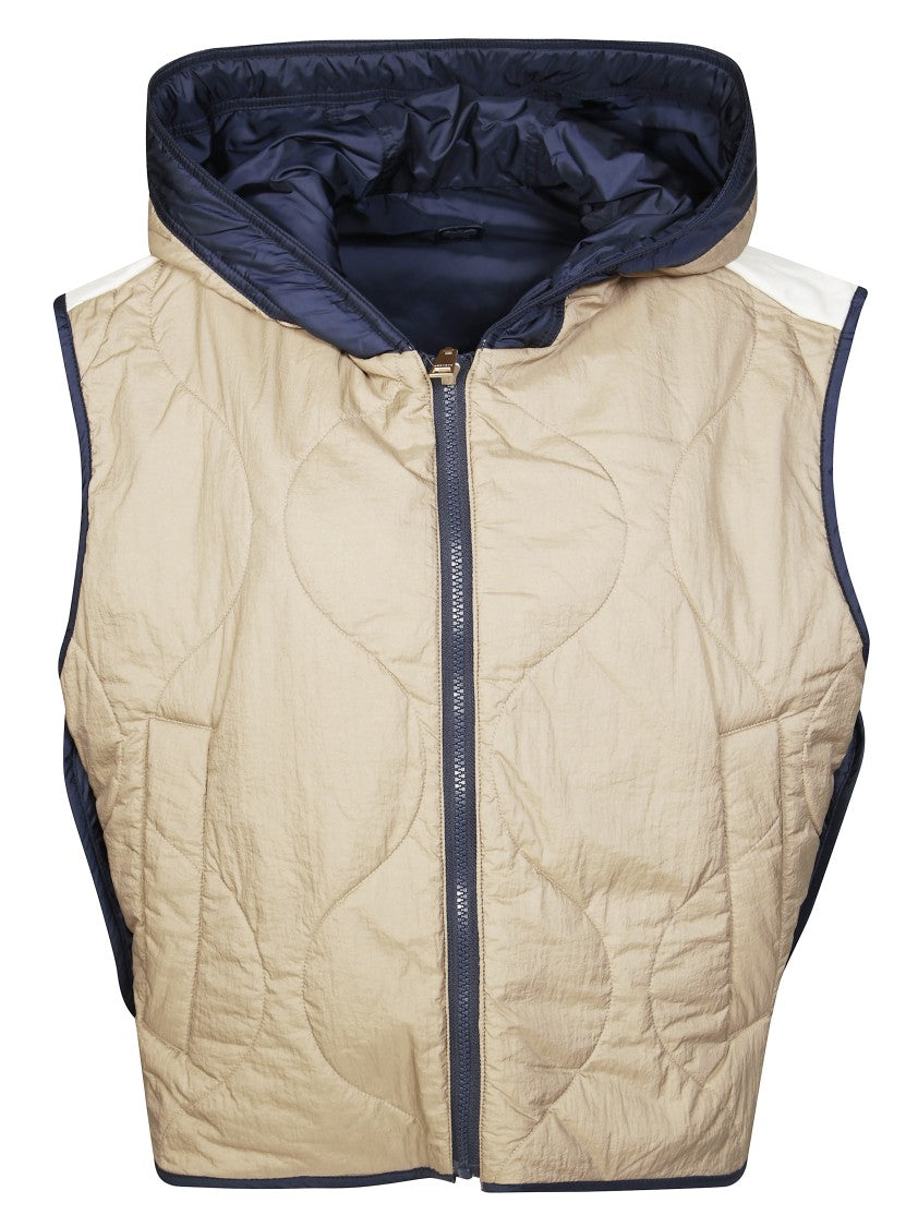 Max Mara Minimalist Short Gilet With Button Closure