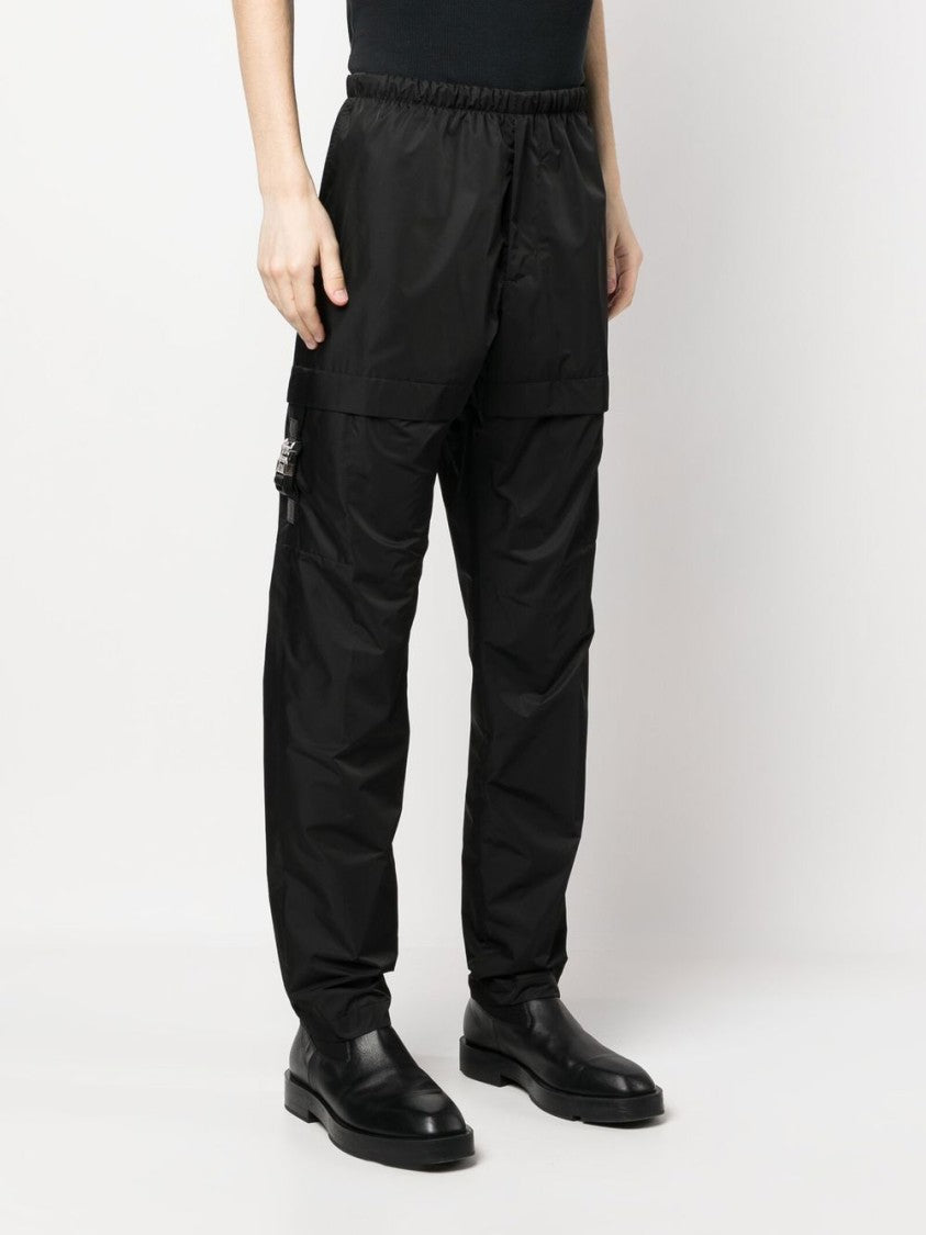 Givenchy 4G-Buckle Black Straight-Leg Cargo Trousers