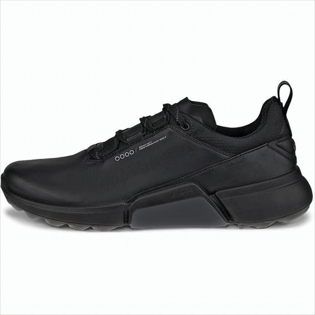 Ecco Matte Black Sneakers With Sculpted Sole