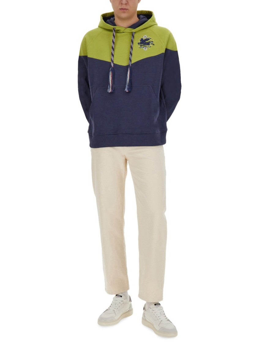 Etro Color-Block Hooded Sweatshirt