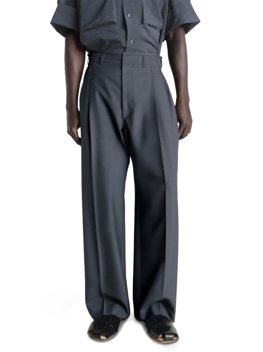 Lemaire Pleated Tailored Trousers With Wide Leg Cut