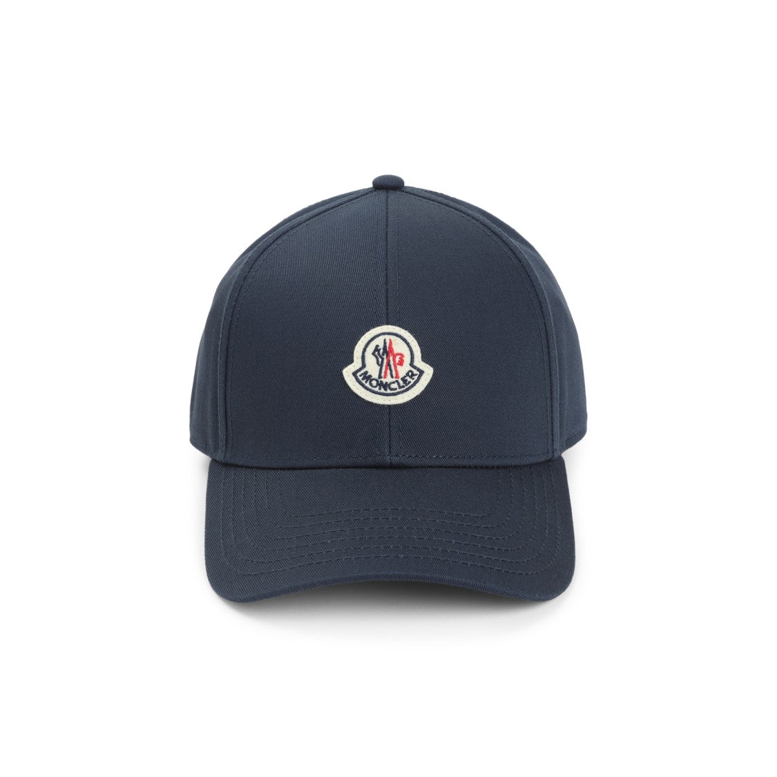Moncler Classic Navy Baseball Cap With Front Logo Patch