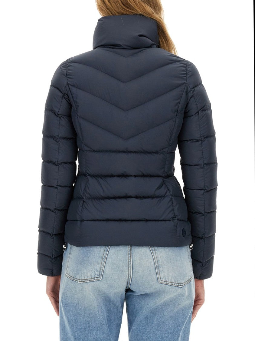 Colmar Originals Fitted Blue Down Jacket With Logo