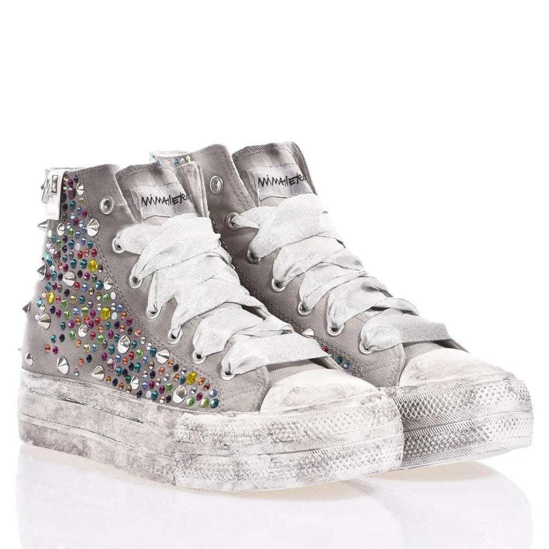 Mimanera Airlines Platform Swarovski Mix Sneakers