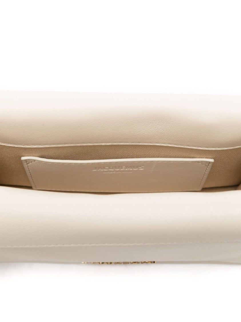 Jacquemus Rectangular Beige Clutch