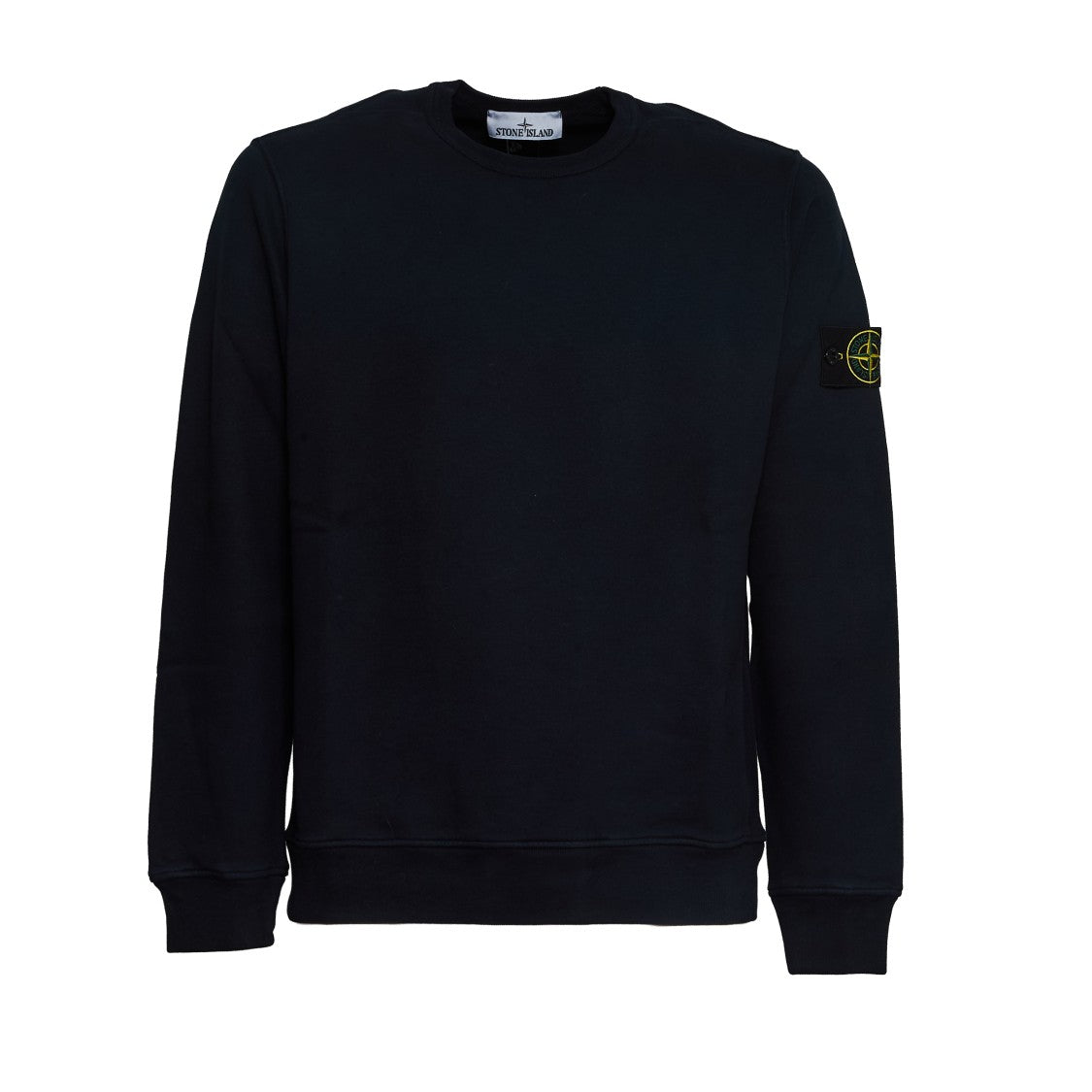 Stone Island Brushed Organic Cotton Fleece Crew Neck Sweatshirt