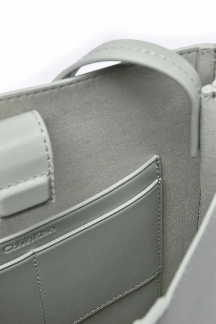 Calvin Klein Leather Crossbody Bag Olive Green