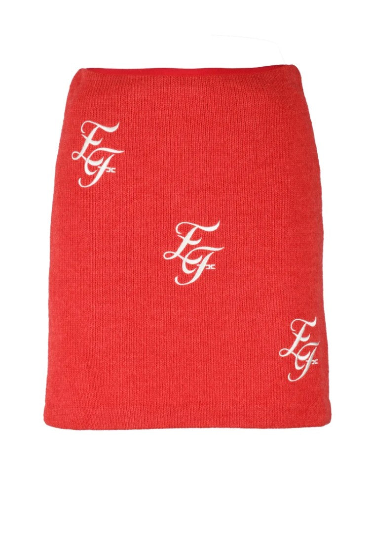 Elisabetta Franchi Knit Skirt - Red