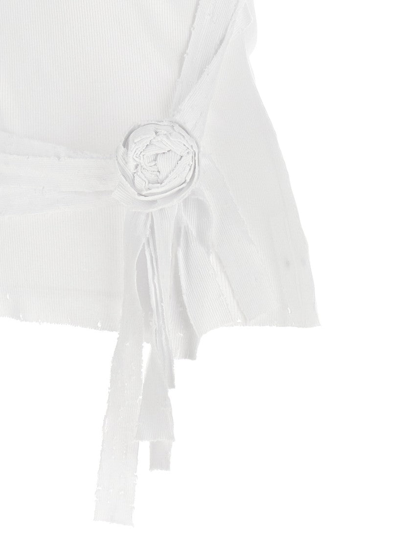 Coperni 'Distressed Rose Rib' Tank Top