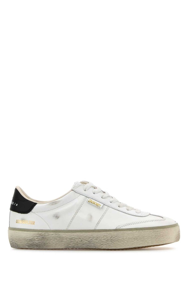 Golden Goose White Leather Soul Star Sneakers