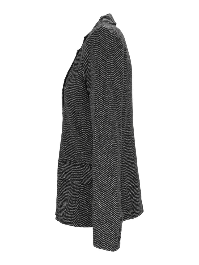 Emporio Armani Herringbone Tailored Blazer