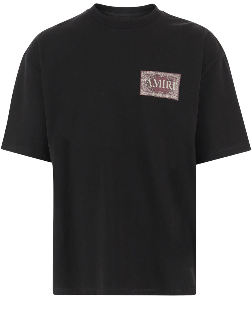 Amiri Graphic Print Black Cotton T-Shirt