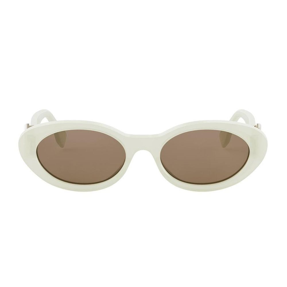 Fendi Ff Diamonds Slim Oval Acetate Sunglasses